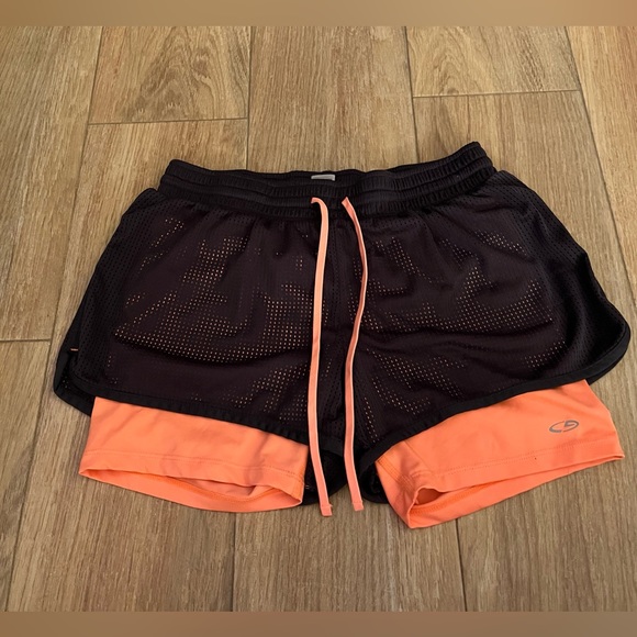 Champion Pants - Champion duo dry grey and peach work out bike exercise fitness gym shorts